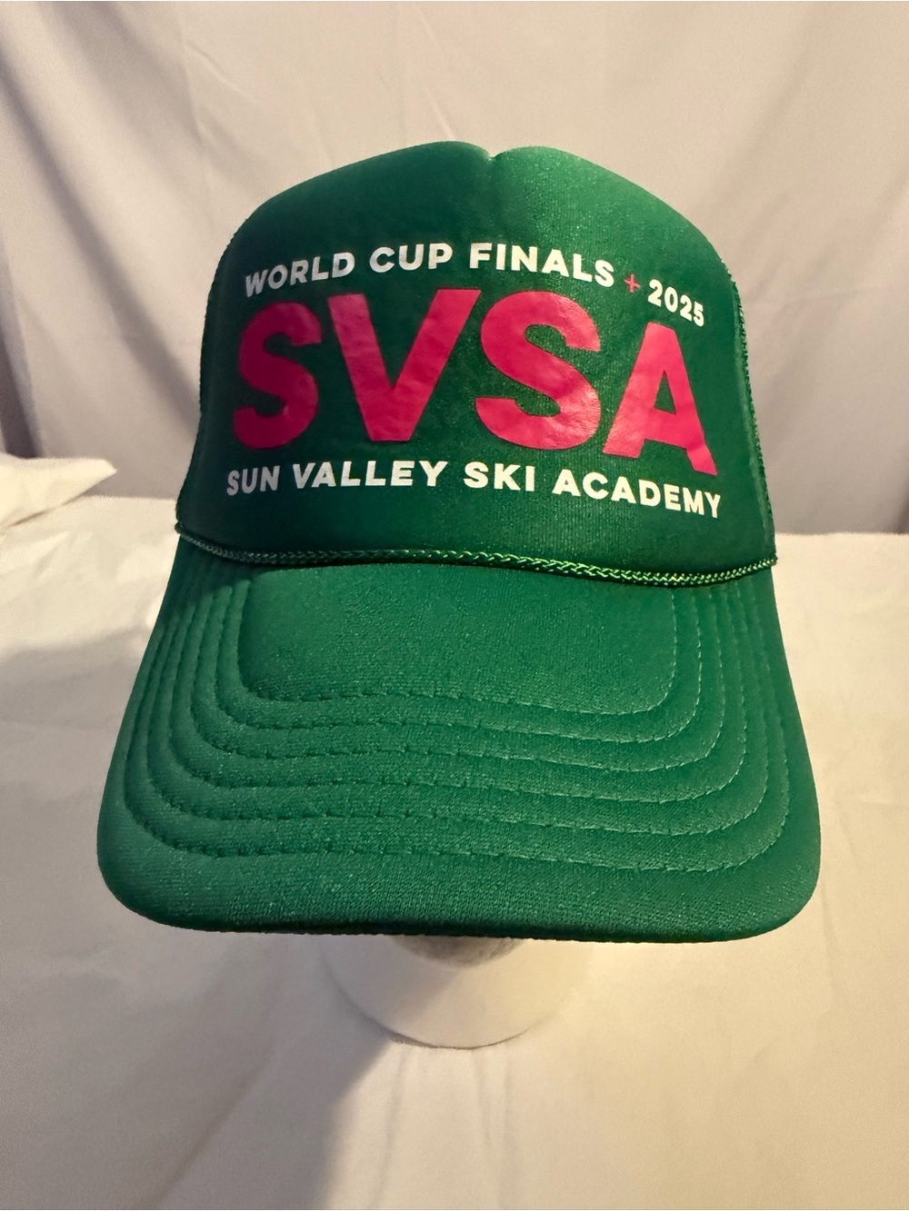 SVSA Sun Valley Ski Academy Green Trucker Hat